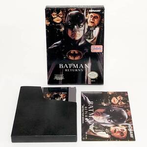 北米版 ファミコン NES バットマンリターンズ 箱説付き 痛みあり 動作確認済み コナミ NES Batman Returns CIB Tested Konami