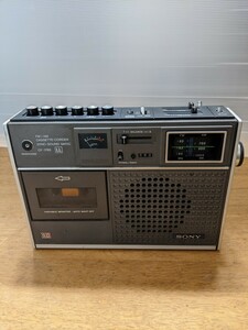 IY1416 SONY CF-1765 昭和レトロ AM&FMラジオ・カセットデッキ/ソニー 動作未確認 現状品 JUNK