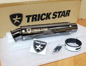 トリックスター│ショットガン サイレンサー ブラックメッキ│差込み径 60.5Φ│マフラー 汎用 TRICK STAR