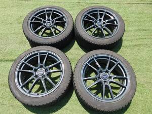 【中古】ZACK/ザック/JP 520/18インチ/18×8J/オフセット+40/PCD114.3/5H/アルミホイール/スタッドレス/18年製/4本セット