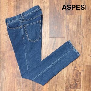 ASPESI/32インチ/美脚デニムパンツ CP91 ハリ コシ◎ ウォッシュ加工 定番 アメカジ サーフ イタリア製 新品/青/ブルー/if118/