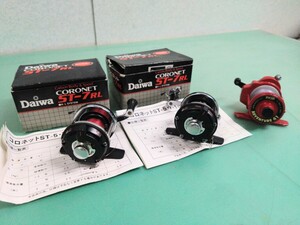 ● DAIWA CORONET コロネット ST-7RL ×2点 箱付/RYOBI ADVENTURE 41(オマケ) セットワカサギ チカ 釣 極小 ミニ リール 中古 美品 ③