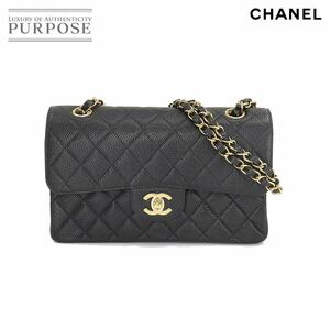 未使用 展示品 シャネル CHANEL マトラッセ 23 チェーン ショルダー バッグ キャビアスキン レザー ブラック A01113 ヴィンテージ 90219088