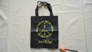 Stussy Increase The Peace エコバッグ 黒 %off ステューシー 約31cm × 約16cm × 約36.5cm NY LA LONDON TOKYO PARIS レターパックライト