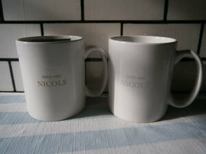 ●●●●NICOLE●マグカップ●2種●食器●二コル●非売品●●●●