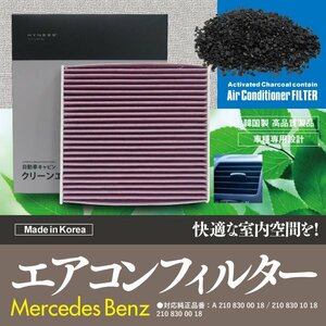 【即決】 エアコンフィルター BENZ用 【 CL55 AMG [C215]215374 】 参考純正品番: A 210 830 10 18 他【1個】