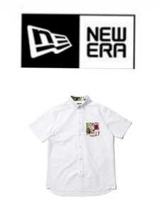 新品国内正規Mサイズ NEW ERA GOLF ニューエラ Yシャツ ボタンシャツ ポケット 半袖シャツ ボタニカル