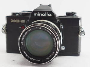 ★ジャンク★ ミノルタ MINOLTA XG-S ブラックボディ ＋ ROKKOR-PF 58 1.4 ＃A1056