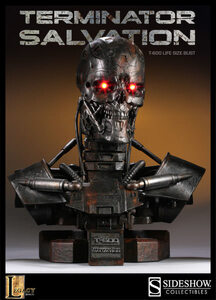 【玩具模型】SIDESHOW LIFE-SIZE BUST TERMINATOR T-600 サイドショウターミネーターバスト限定版人気合金模型コレクション1:1スケール R58