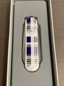 限定　未使用　ビクトリノックス　THANKS FATHER クラシック　SD Victorinox classic チェック　青