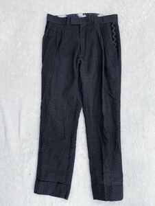 SWG BLACK PLATINUM size32 タックテーパードパンツ スラックス グレー Swagger スワッガー 和柄 ジャポニズム ブラックプラチナム