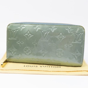 42842★1円スタート★LOUIS VUITTON ルイヴィトン 中極美品 ジッピーウォレット ヴェルニ M91565 ラウンドファスナー長財布 パテントレザー