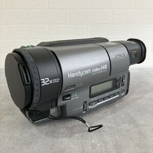 ☆【ジャンク品】SONY ソニー Handycam video Hi8 CCD-TR3000 NTSC ビデオカメラ 現状品！電化製品 部品取りにも！保管品