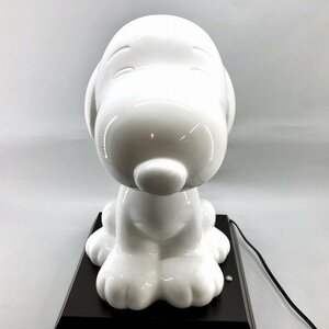 SNOOPY 陶器製シェード タッチセンサー式ナイトランプ 96年製 三和銀行 スヌーピー ナイトスタンド 保管品[01-3323