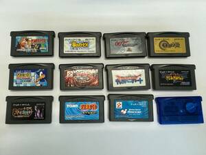 【KM143】GBA　ゲームボーイアドバンス　ソフト　12個セット　ナルト　遊戯王　エフゼロ　007など　1個内容不明ソフト