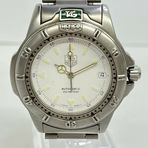 M113-CH3-231◎ TAG HEUER タグホイヤー AUTOMATIC 200M 自動巻き メンズ腕時計 回転ベゼル デイト 699.706K SS J05445