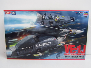 ハセガワ 1/48 VF-1J スーパー/ストライクバルキリー ゛SVF-41 ブラックエイセス” 未組立品 プラモデル 中古 ◆TY11826