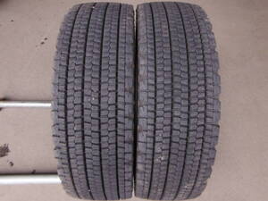 T1894　超バリ山 2本SET価格! 265/70R19.5 140/138J ブリヂストン W900 スタッドレス 再生タイヤ 265/70-19.5 265/70/19.5 更生 リトレッド