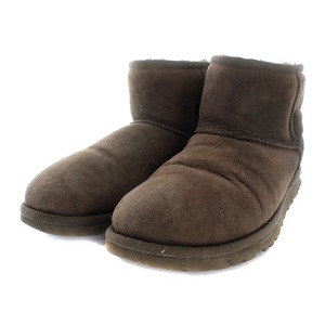 アグ オーストラリア UGG australia W CLASSIC MINI ムートンブーツ ショートブーツ 23cm 茶 ブラウン 5854 /AK3 レディース