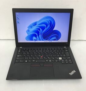 [B級品][Windows11] 12.5型モバイル 8世代CPU Lenovo ThinkPad X280 (Core i3-8130U 2.2GHz/8GB/SSD 128GB/Wi-Fi/Webカメラ)[261702-]