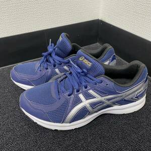 1円〜 8S asics シューズ アシックス 25.5cm スニーカー ランニングシューズ ウォーキング ネイビー 軽量 散歩 ビジネスシューズ