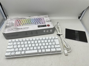 01w3822 Razer Huntsman Mini ゲーミングキーボード RZ03-0339 小型 有線 レイザー 一部動作確認済 中古品