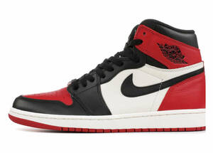 国内正規品 黒タグ付き 未使用 NIKE AIR JORDAN 1 RETRO HIGH OG BRED TOE 555088-610 エア ジョーダン 1 スニーカー 27.0 9