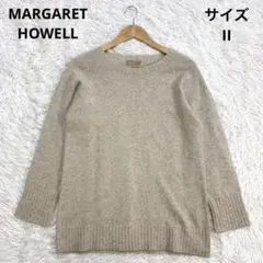 【美品】MARGARET HOWELL ベージュ セーター カシミヤ混II