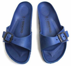 ★ドイツ製 BIRKENSTOCKビルケンシュトック Madrid マドリッド EVA サンダル 濃青 36/23★ユーロ 水遊び プール ガーデニング キッズ