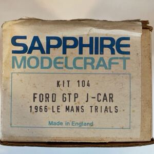 SAPPHIRE サファイア　 1/43レジンキット FORD GTP J-CAR フォードGT-J 送料無料