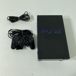 PlayStation2 PS2 SCPH-50000 ミッドナイトブラック 本体 コントローラー ケーブル 通電確認済み AAR0912大5655/1107