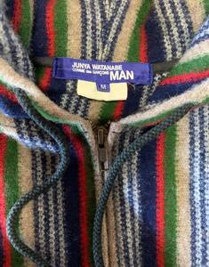 JUNYA WATANABE MAN　COMME des GARCONS　異素材　フーディ　パーカ　ニット×布帛