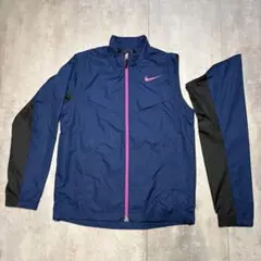 NIKE GOLF STORM FIT ネイビー　ナイロン　ベスト　ジャケット