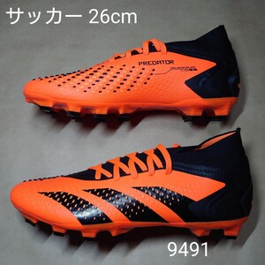 サッカースパイクシューズ 26cm アディダス adidas PREDATOR ACCURACY.2 HG/AG 9491