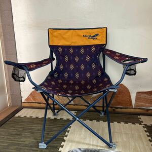 North Eagle ノースイーグル 椅子 チェアー アウトドア キャンプ 黄色 紫色 折りたたみ式 飲み物ホルダー付き 