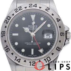 ロレックス エクスプローラー2 16570(F) 箱 保証書 SS メンズ時計 ブラック 仕上げ済 2004年 美品 中古