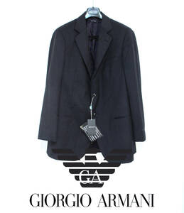 新品タグ付　ジョルジオアルマーニ／GIORGIO ARMANI　黒ラベル　コレクションライン 【ストライプ柄ウールジャケット/スーツ】　