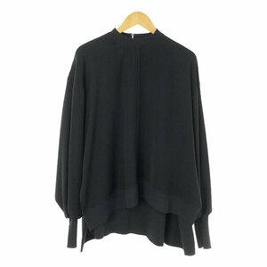 【美品】 ENFOLD / エンフォルド | ミリオーネ リブBOX PULLOVER ボックスプルオーバー | 38 | ブラック | レディース