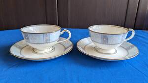 送料無料★★ノリタケ Noritake THE　NATIONAL　TRUST　４６４４　コーヒーカップ＆ソーサー２客セット ★