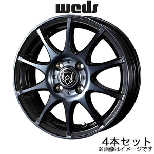 ライツレーKC ルクラ L450系 13インチ アルミホイール 4本 ブラックポリッシュBC 0040511 WEDS Rizley KC