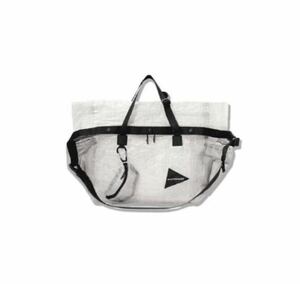 美品　and wonder 3way tote bag with Dyneema アンドワンダー　ダイニーマ　3ウェイ トートバッグ オフホワイト　ユニセックス