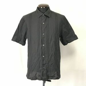 DKNY/ダナキャランNY★半袖シャツ【Mens size -L/黒/black】ダナキャランジャパン正規代理店タグ/JAPAN/Tops/Shirts◆BH176