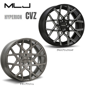 送料無料 MLJ HYPERION CVZ 9J-22 +38 5H-114.3 (22インチ) 5H114.3 9J+38【1本単品 新品】