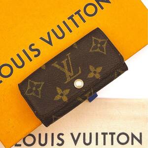 ★外観美品★【A616】LOUIS VUITTON ルイヴィトン モノグラム ミュルティクレ4 キーケース 4連 ブラウン M69517/TH1024