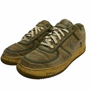 H090 NIKE ナイキ AIR FORCE 1 エアフォース 1 メンズ スニーカー US9.5 27.5cm ライトグリーン キャンバス