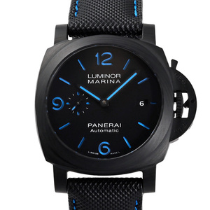 パネライ PANERAI ルミノール マリーナ カーボテック 44mm PAM01661 ブラック文字盤 中古 腕時計 メンズ