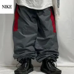 00s NIKE ナイロン トラックパンツ ジャージ ドローコード 極太 テック