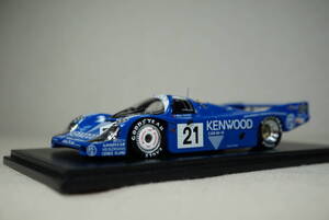 1/43 カスタマー1号車 ルマン 3位 spark Porsche 956 #21 KREMER 1983 Le Mans 24h 3rd ポルシェ クレマー KENEOOD ケンウッド 青