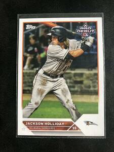 topps pro debut jackson holliday