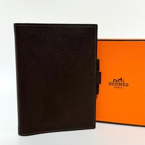 新品同様 HERMES エルメス 手帳カバー アジェンダ パスポートケース 手帳ケース カードケース ブックカバー ペン差し メンズ レディース 